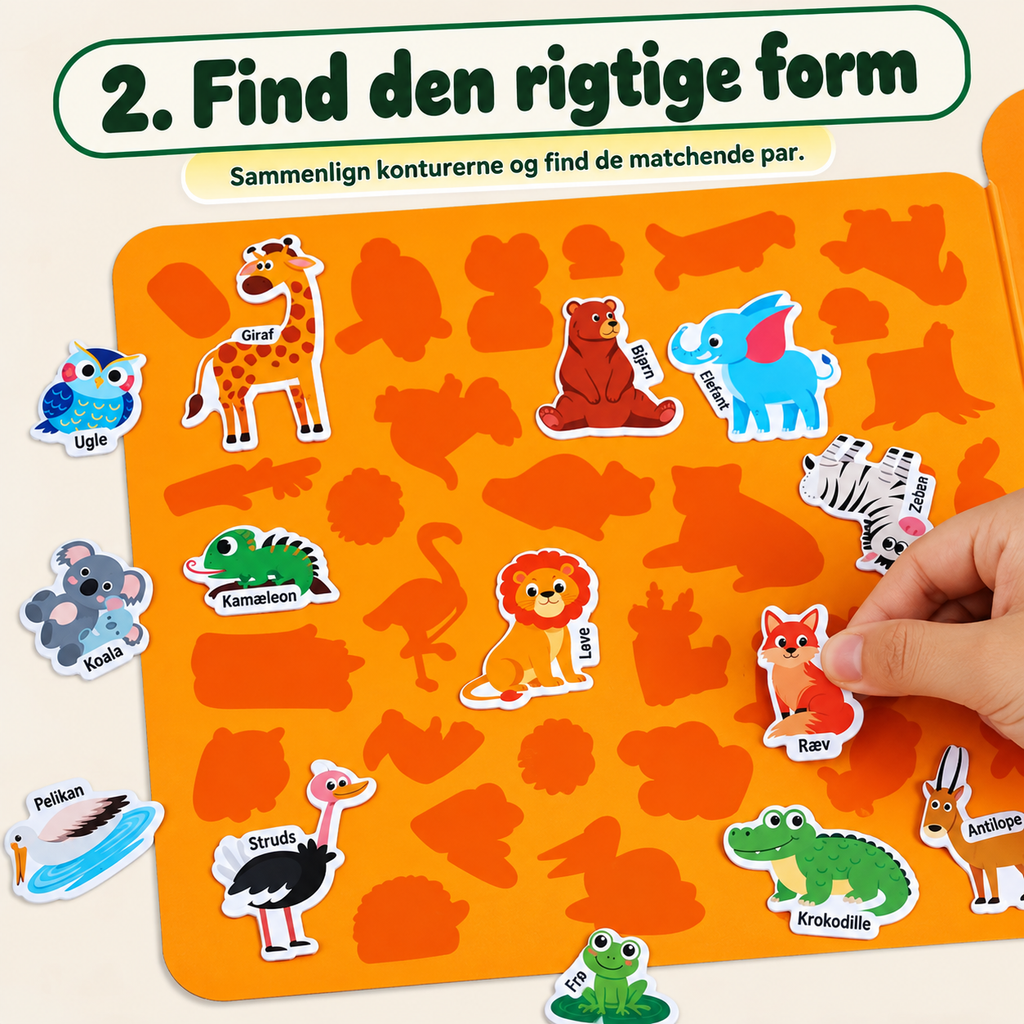 Kreativ Busy Book med genanvendelige klistermærker