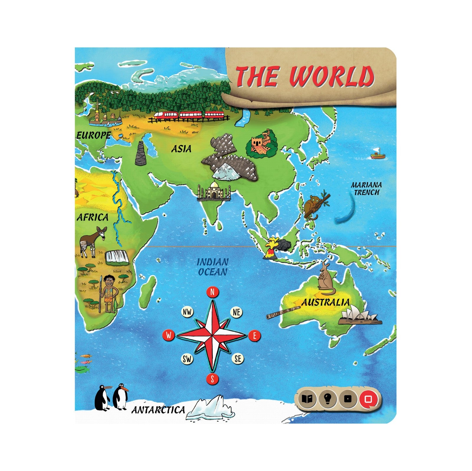 Tolki pen + World Atlas bog